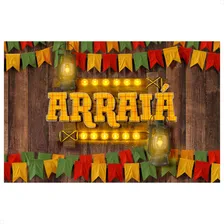 Painel Sublimado Festa Junina Horizontal 1,00x1,50m Decoração Arraiá 3d Foto  mini 1
