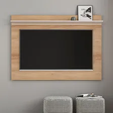 Painel Suspenso Lion Grappa Sala Moderno - Cedro/ Off White Foto mini  3