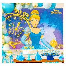 Painel Tnt Gigante Festa Cinderela Decoração 1,40m Foto mini 1