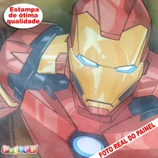 Painel Tnt Vingadores Homem De Ferro Festa Decoração Casa Foto mini  2
