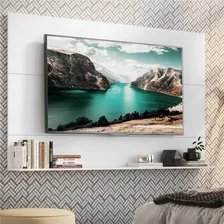 Painel Tv 65 Com Prateleira Multimóveis V3641 Branco Foto mini  2