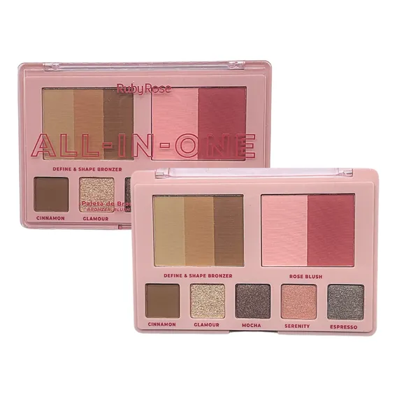 Paleta All-in-one Blush Sombra E Bronzer - Ruby Rose Foto 1