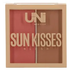 Paleta Blush Contorno Duo Compacto Unimakeup Rose/terracota Tom Da Maquiagem Rosa Terracota Paleta Blush E Contorno Foto mini 1