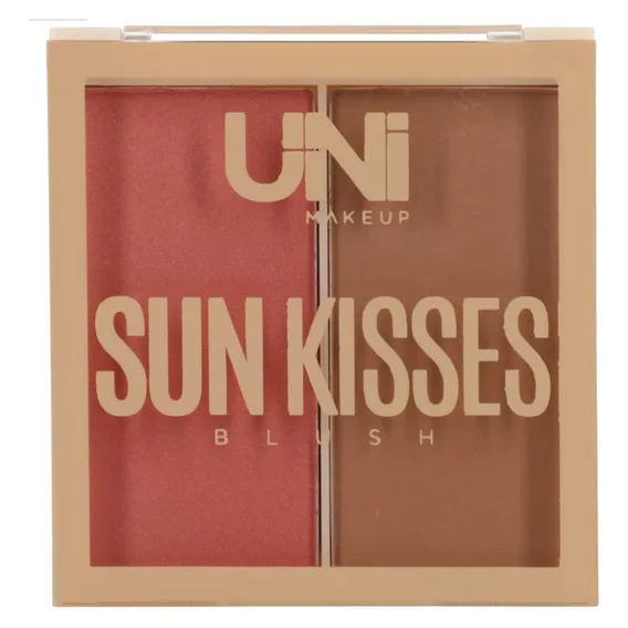 Paleta Blush Contorno Duo Compacto Unimakeup Rose/terracota Tom Da Maquiagem Rosa Terracota Paleta Blush E Contorno Foto 1
