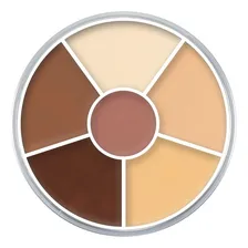 Paleta Concealer Circle Modelo Usa Kryolan 40g 6 Cores Foto  mini 1