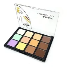 Paleta De Corretivos 12x Cores Dark Ruby Rose Hb-8087 Foto mini 3