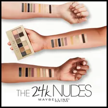 Paleta De Sombras Maybelline 24k Nudes Naked 12 Cores Cor da sombra Brillante, metálico Foto mini 4