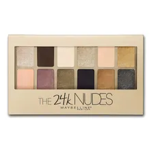 Paleta De Sombras Maybelline 24k Nudes Naked 12 Cores Cor da sombra Brillante, metálico Foto  mini 1