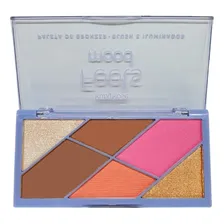 Paleta Iluminador E Contorno Cheek Play Ruby Rose Hb-7502 Foto mini 1