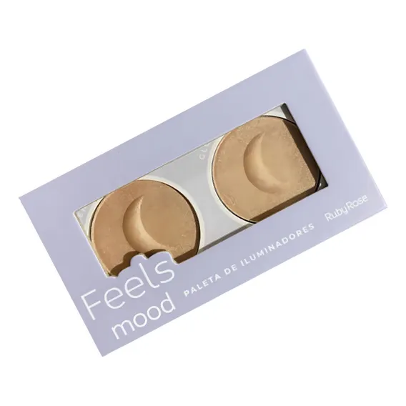 Paleta Iluminador Feels Mood Ruby Rose Tom do iluminador Light Foto 1