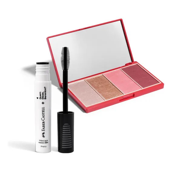 Paleta Multifuncional 14,2g + Máscara Marca CĂlios Preto 8ml Foto 1