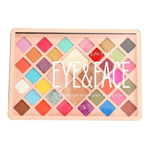 Paleta Sombras 30 Cores 4 Iluminador Eye & Face Jasmyne Foto 1