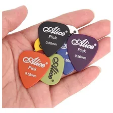 Paletas Palhetas Guitarra Violão Baixo 60 Unidades + Estojo Cor Sortidas BX Foto mini 3
