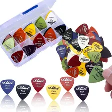 Paletas Palhetas Guitarra Violão Baixo 60 Unidades + Estojo Cor Sortidas BX Foto mini 1