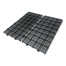 Palete Estrado Palets Plástico Kit 10 Un Cor Preto Foto mini 3