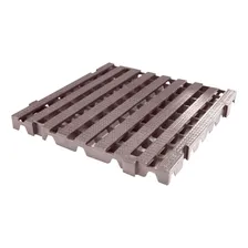 Palete / Pallets / Pisos / Estrados Em Plástico 50x50x5,0cm Cor Cinza Foto mini 1