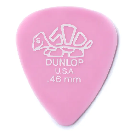 Palheta Dunlop Delrin 0.46mm Guitarra E Violão (pct 6) Foto 1