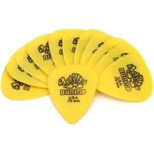 Palheta Dunlop Tortex 0.73mm 12 Un Standard - Amarelo Foto mini 1