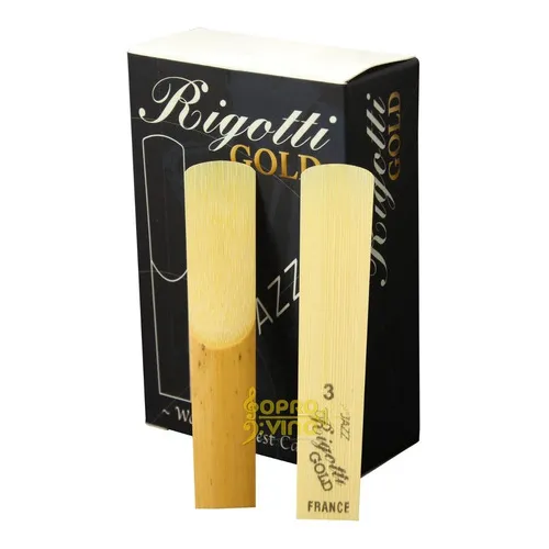 Palheta Rigotti Gold France Sax Alto 3 Medium ( Unidade ) Foto 1