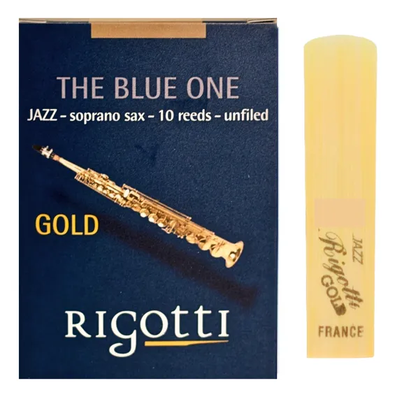Palheta Rigotti Jazz Gold Para Sax Soprano - O N Foto 1
