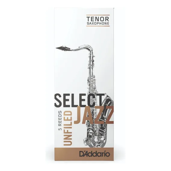 Palheta Sax Tenor Daddario Rico Select Jazz Unfiled 3s Cx/5 Foto 1