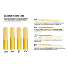 Palheta Vandoren Para Sax Alto 2 Java Red Cut Caixa Com 10 Foto mini 1