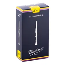 Palheta Vandoren Tradicional 2,5 Clarinete Sib Caixa Com 10 Foto mini  2
