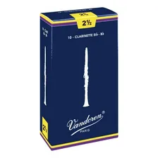 Palheta Vandoren Tradicional 2,5 Clarinete Sib Caixa Com 10 Foto  mini 1