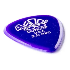Palhetas Dunlop Delrin 500 2,0mm - 12 Un Cor Azul Tamanho Pesado Foto mini  3