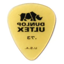Palhetas Dunlop Ultex 0,73mm - 12 Palhetas Cor Amarela Tamanho Médio Foto mini 1