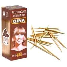 Palito Dental Para Petiscos Gina De 8cm Marrom 1 Unidades Foto mini  2