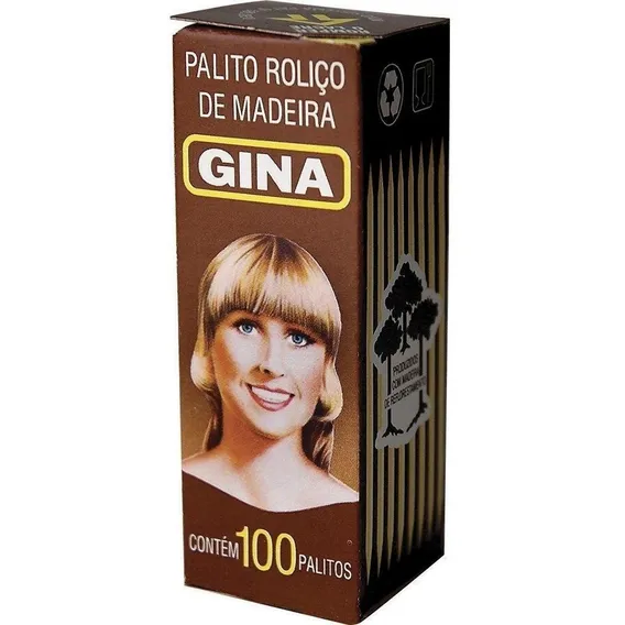 Palito Dental Para Petiscos Gina De 8cm Marrom 1 Unidades Foto 1