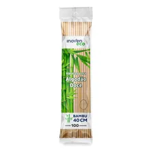 Palito Vareta Espeto Bambu Algodão Doce Crepe 40cm 100 Unid Foto  mini 1