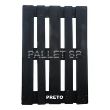Pallet Euro Epal Lixado E Envernizado Para Móveis Rústicos Cor PRETO FOSCO Foto mini 1