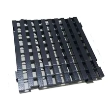 Pallet Palete Estrado Plástico 50x50cm Preto 2pcs Foto mini 1
