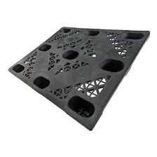 Pallet Plástico Leve 100x120cm Preto Para Armazenagem Foto mini  3