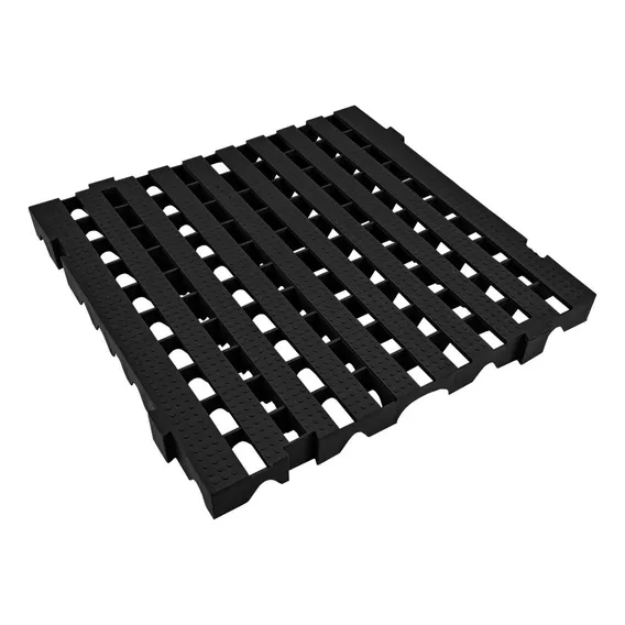 Pallet Plástico Preto 50x50x4,5 Foto 1