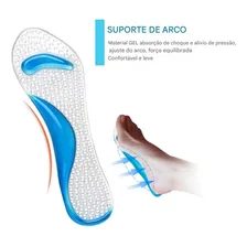 Palmilha Gel Massagem Feminina Ortopédica Foto mini 3