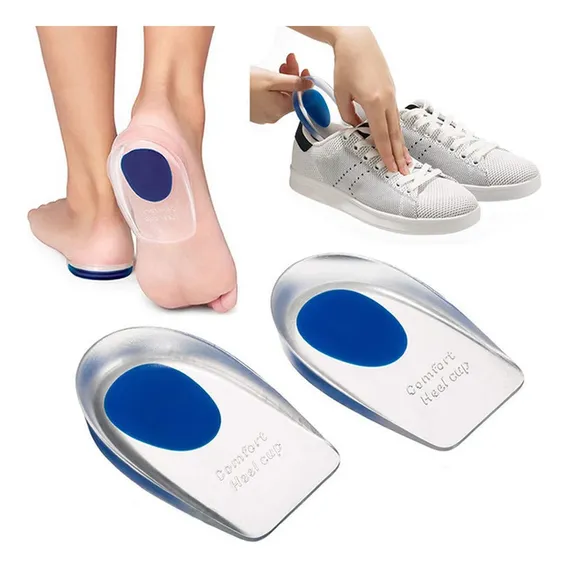 Palmilha Gel Ortopédica Facite Plantar Esporão Muito Macia Cor Branco Tamanho Da Palmilha Un Foto 1