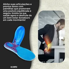 Palmilha Gel Ortopedica Palmilha De Silicone Para Dores Nós Pés Fascite Plantar Tamanho Da Palmilha 37 A 40 Foto mini 4