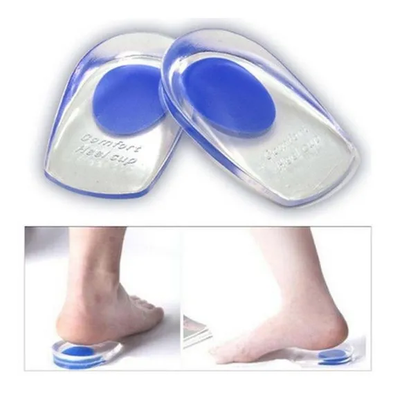 Palmilha Gel Ortopédica Silicone Reflex Tendão Salto Foto 1