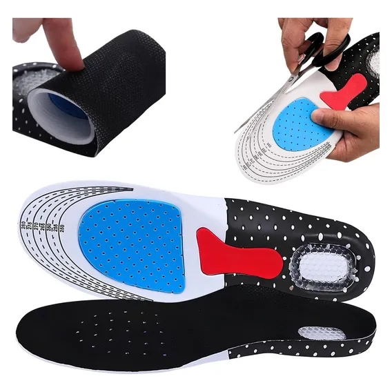 Palmilha Gel Universal Ortopédica Conforto Tamanho Ajustável Foto 1