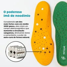 Palmilha Ortopédica Magnética Infra Vermelho Longo Foto mini  2