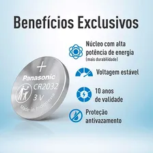 Panasonic CR2032 bateria pilha cartela com 5 baterias Foto mini 4