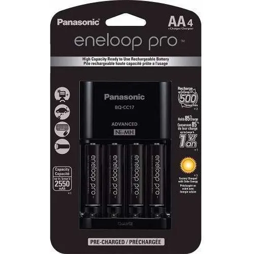 Panasonic Eneloop Pro : 4 Pilhas + Carregador ( 2550 Mah ) Foto 1