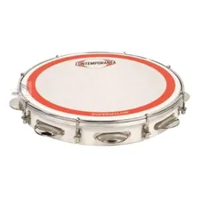 Pandeiro 11 Contemporânea Super Nylon Profiss + Case Simples Cor Branco Foto mini  3