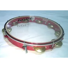 Pandeiro 12 Poleg Pele Cristal Profiss Cor Cereja - Gope Foto mini 2