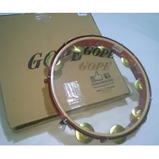 Pandeiro 12 Poleg Pele Cristal Profiss Cor Cereja - Gope Foto mini 1