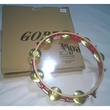 Pandeiro 12 Poleg Pele Cristal Profiss Cor Cereja - Gope Foto mini 3