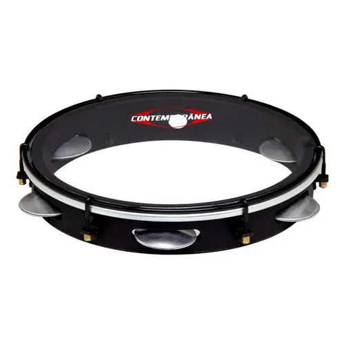 Pandeiro Contemporanea 12 Simples/ Preto/ Ny Light 84lbk Cor Preto Foto 1